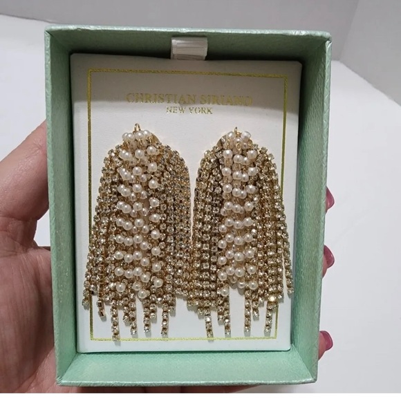 Christian Siriano Jewelry Christian Siriano Gold Tone Faux Pearl